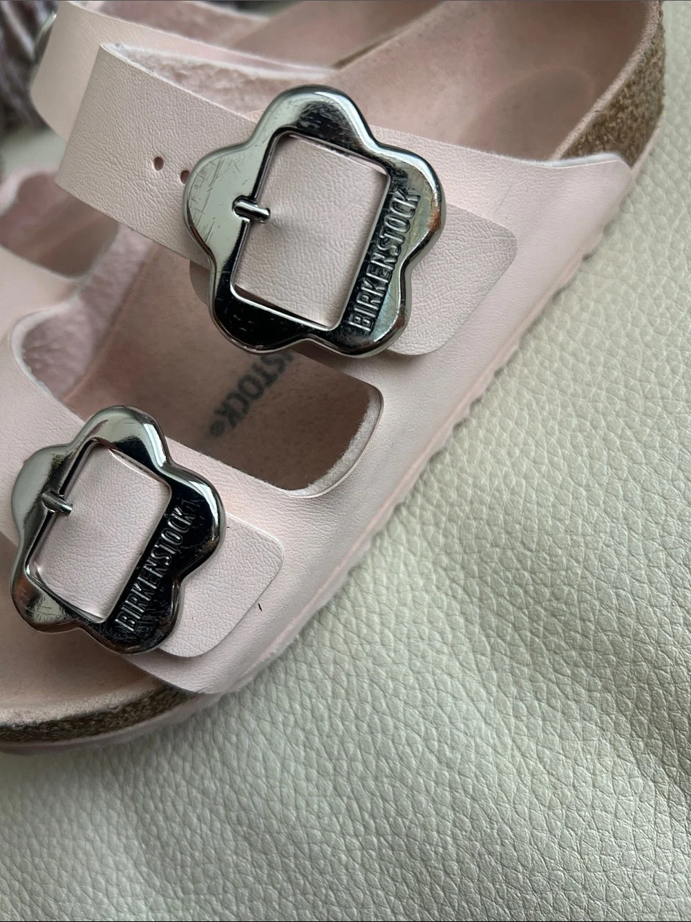Birkenstock floral buckles