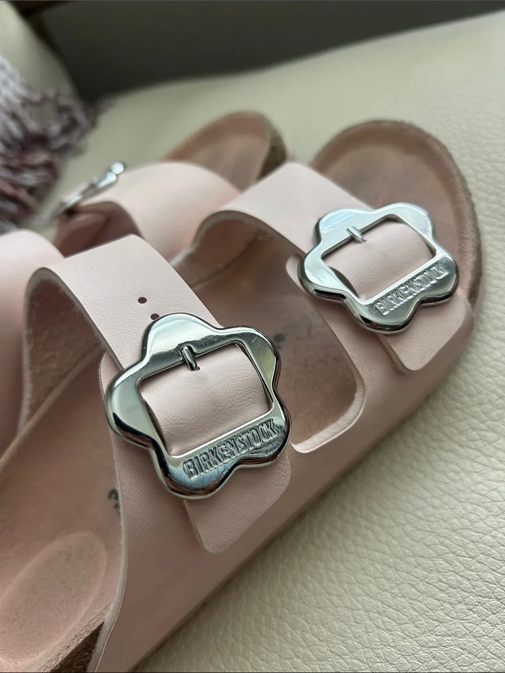 Birkenstock floral buckles