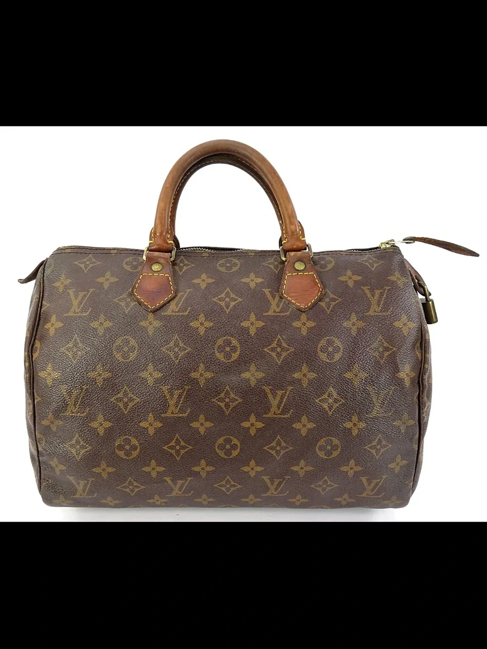 Louis Vuitton Brown Monogram Canvas Speedy Handbag