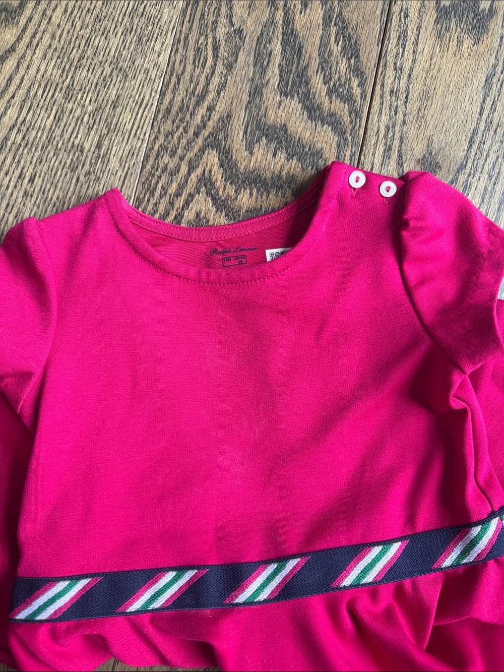 Ralph Lauren Bright Fuchsia Short Sleeve Twirl Dress 18 months
