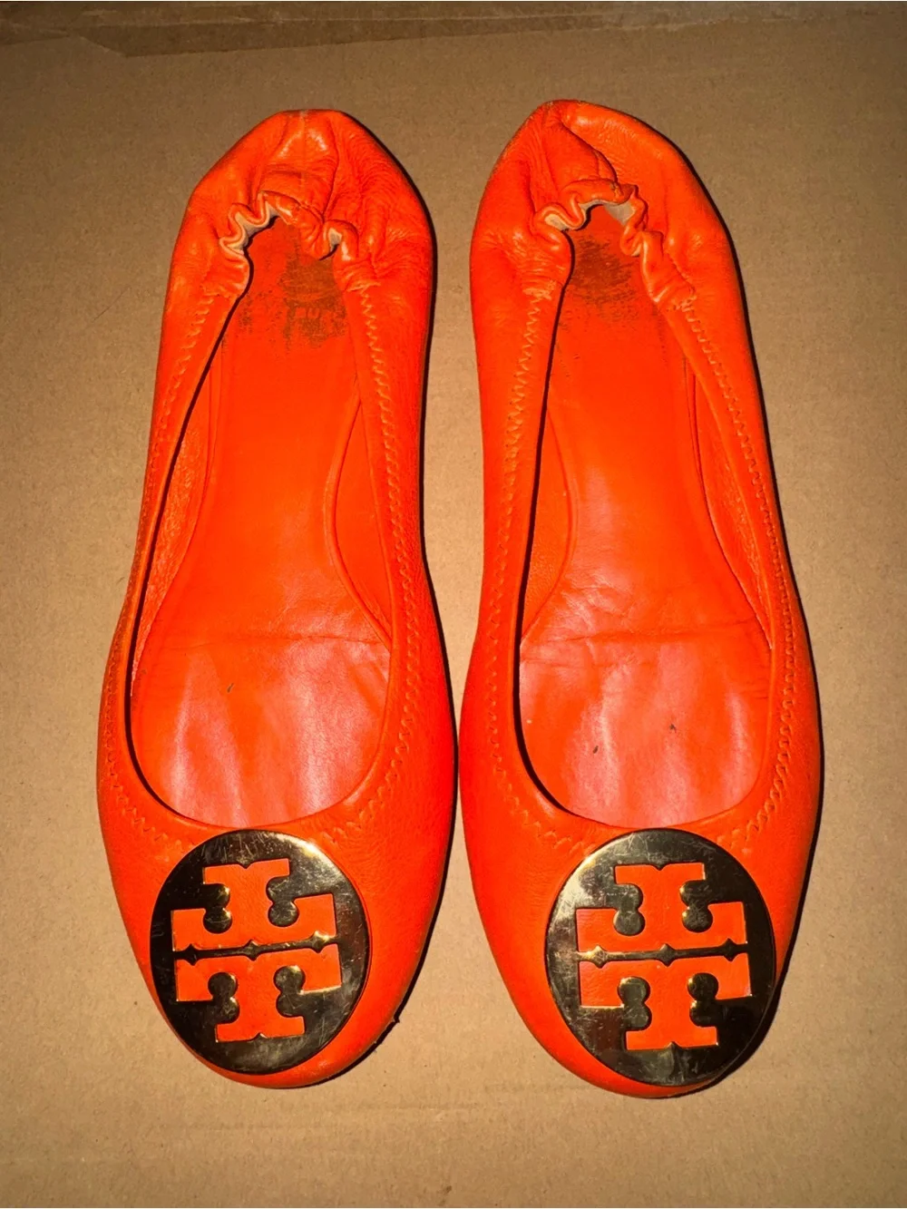 Tory Burch Ballet flats orange size 9