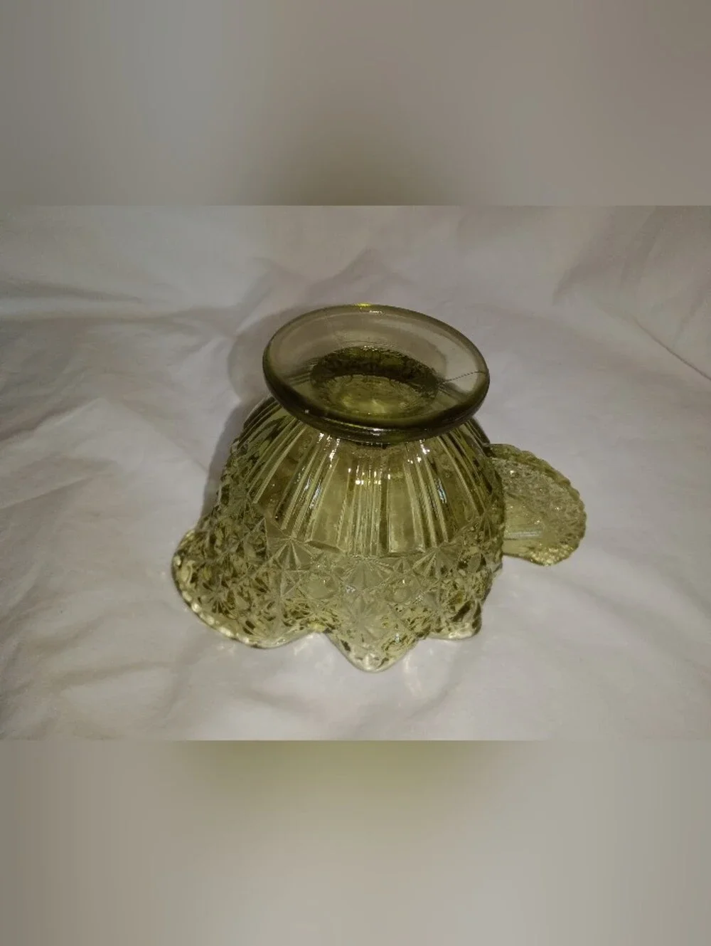 Vintage Fenton Daisy And Button Glass Creamer 2 7/8