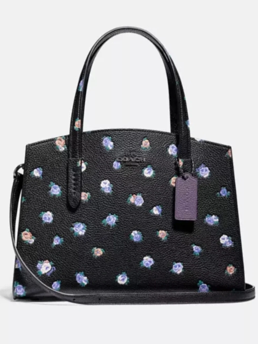 Coach Charlie Carryall 28 With Vintage Rosebud Print RETAIL 450