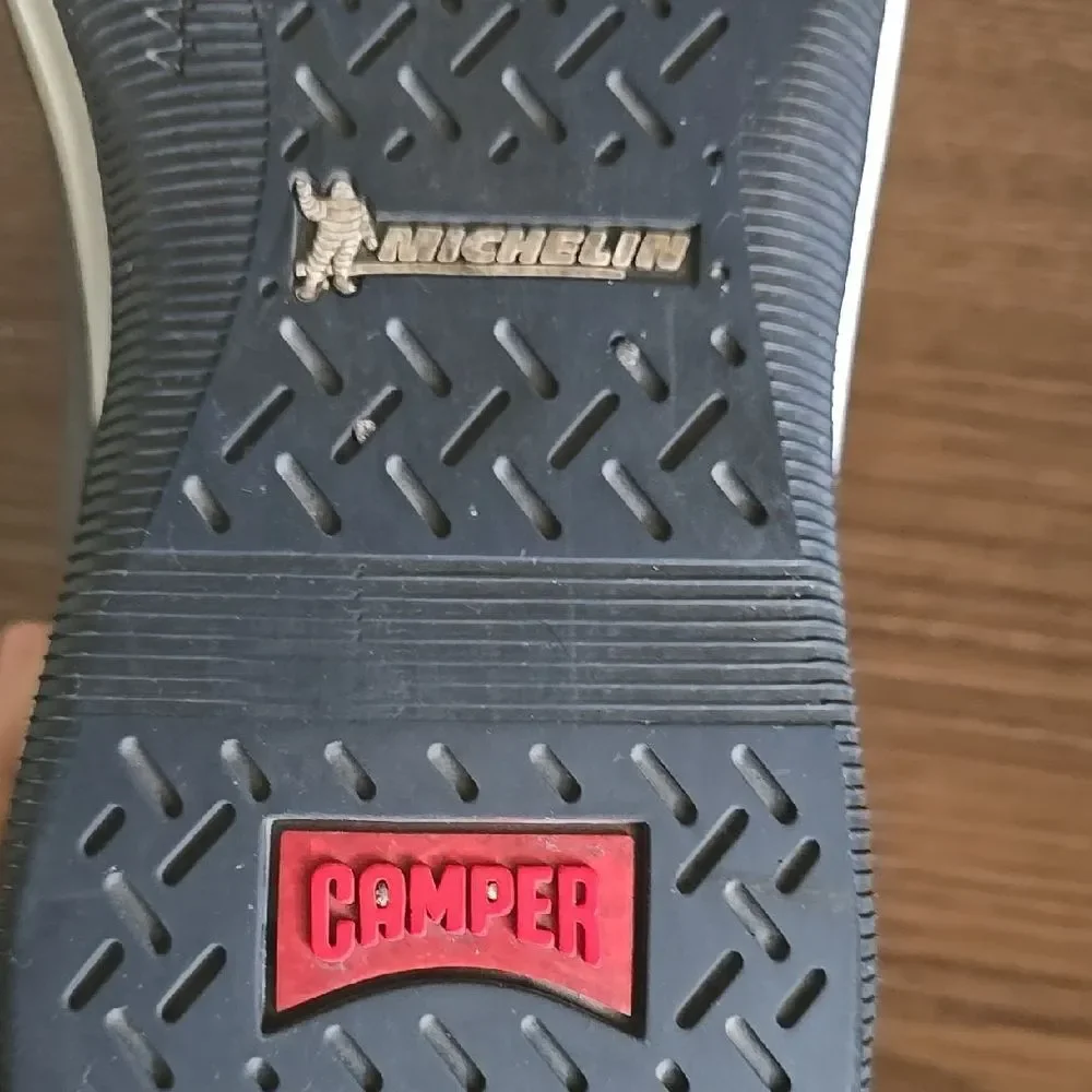 Camper men's Gray Slip-Ons‎ with elastic Straps and Smooth Upper size 44(11US)