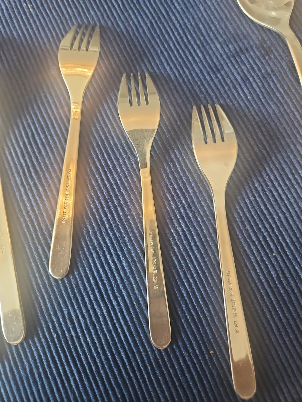 IKEA Stainless Steel Forks in Silver Tone - Set of 3