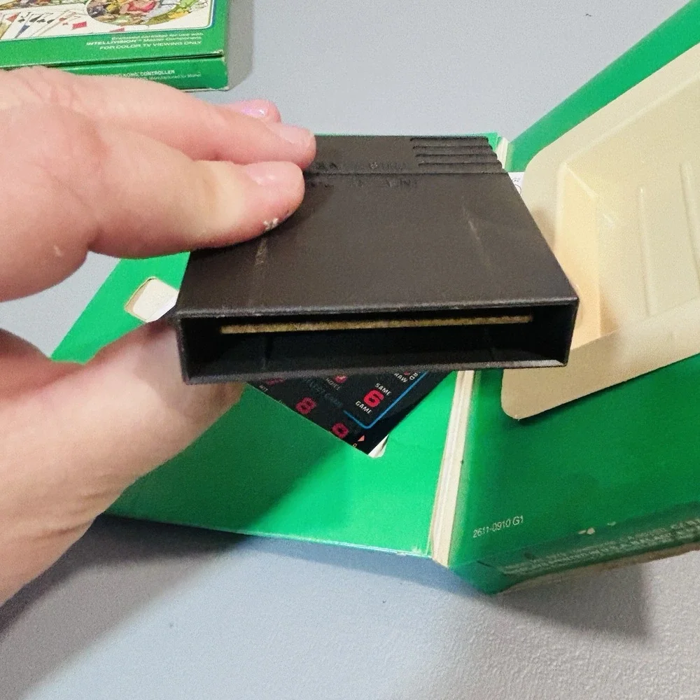 Intellivision Las Vegas Poker & Blackjack Video Game Mattel Electronics 1979 Box