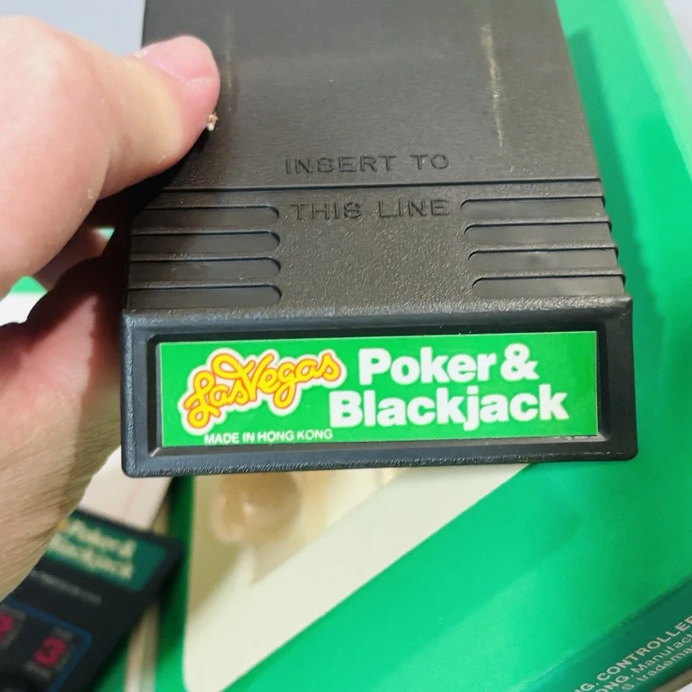 Intellivision Las Vegas Poker & Blackjack Video Game Mattel Electronics 1979 Box