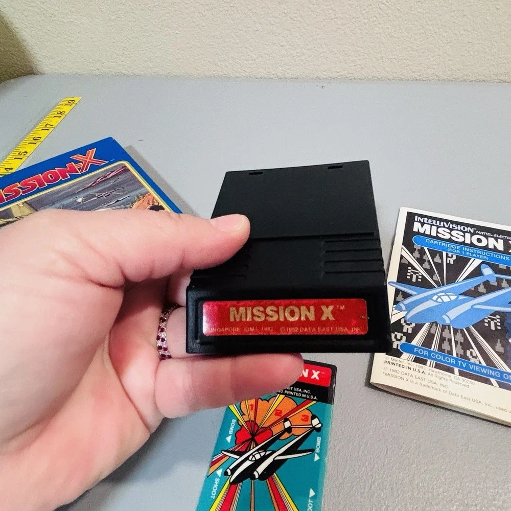 Mattel Intellivision Mission X Video Game No.4437 Complete 1983