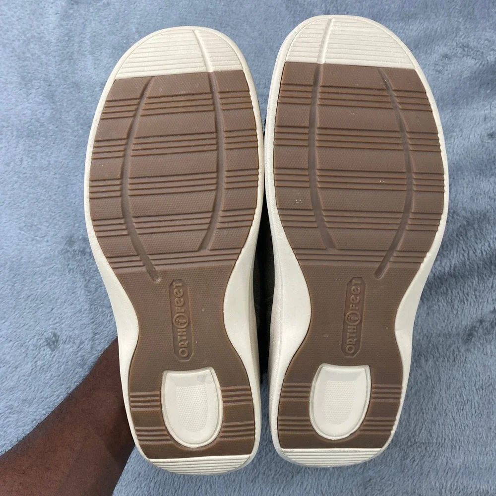 Orthofeet leather slippers