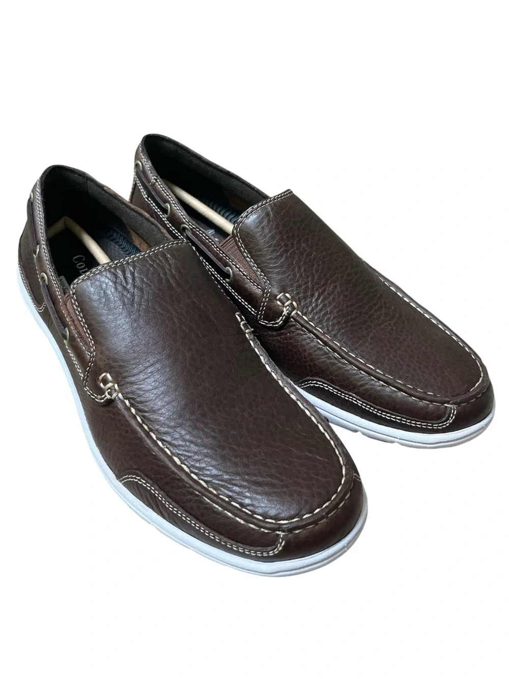 Cole Haan Air Sail Venetian II Loafers Chestnut Tumbled Leather Size 9 NIB Nike