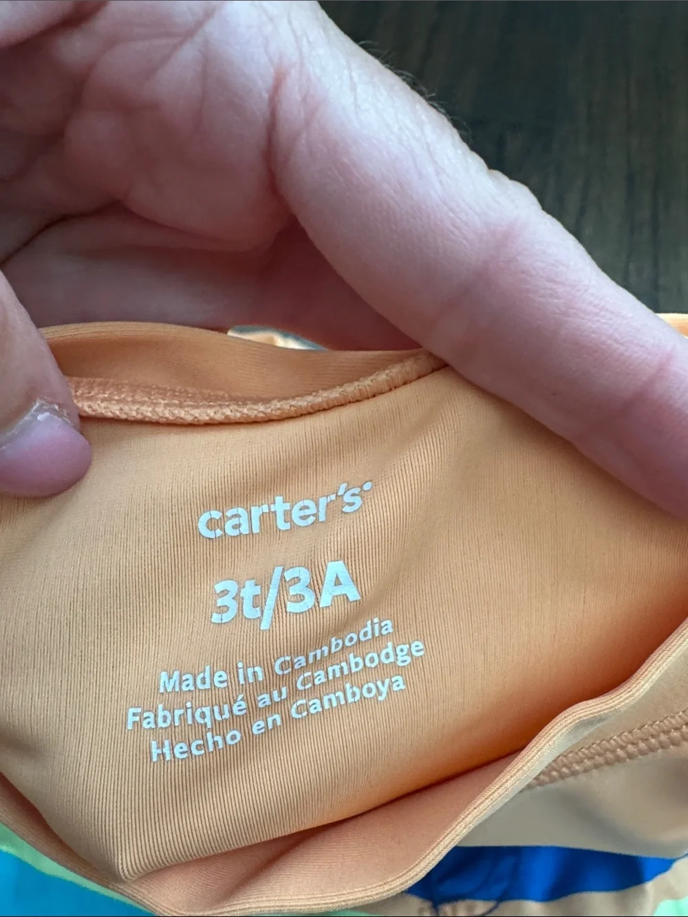 Carters peach long