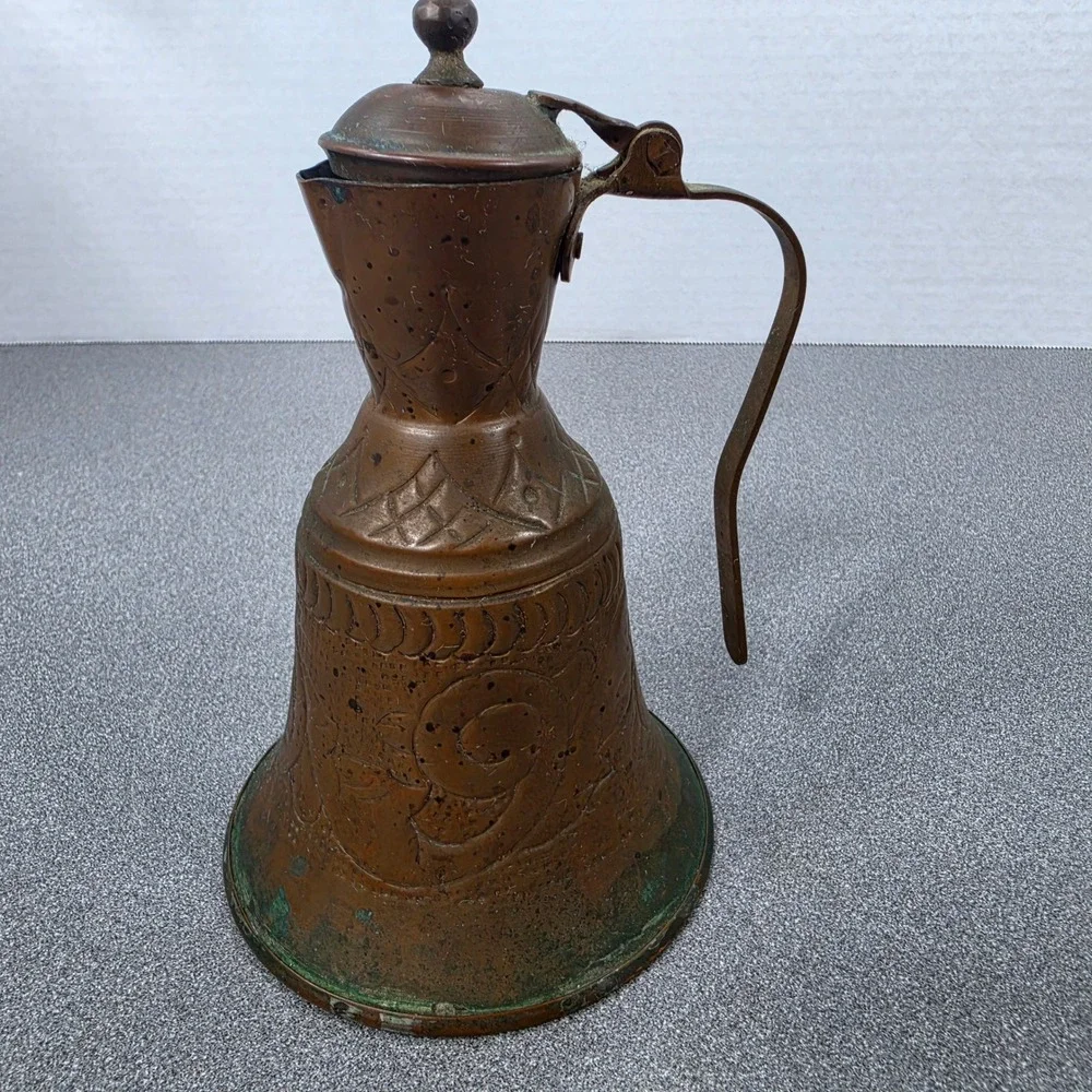 Antique Copper Pitcher, Ewer Water Boiler, Turkish/Persian