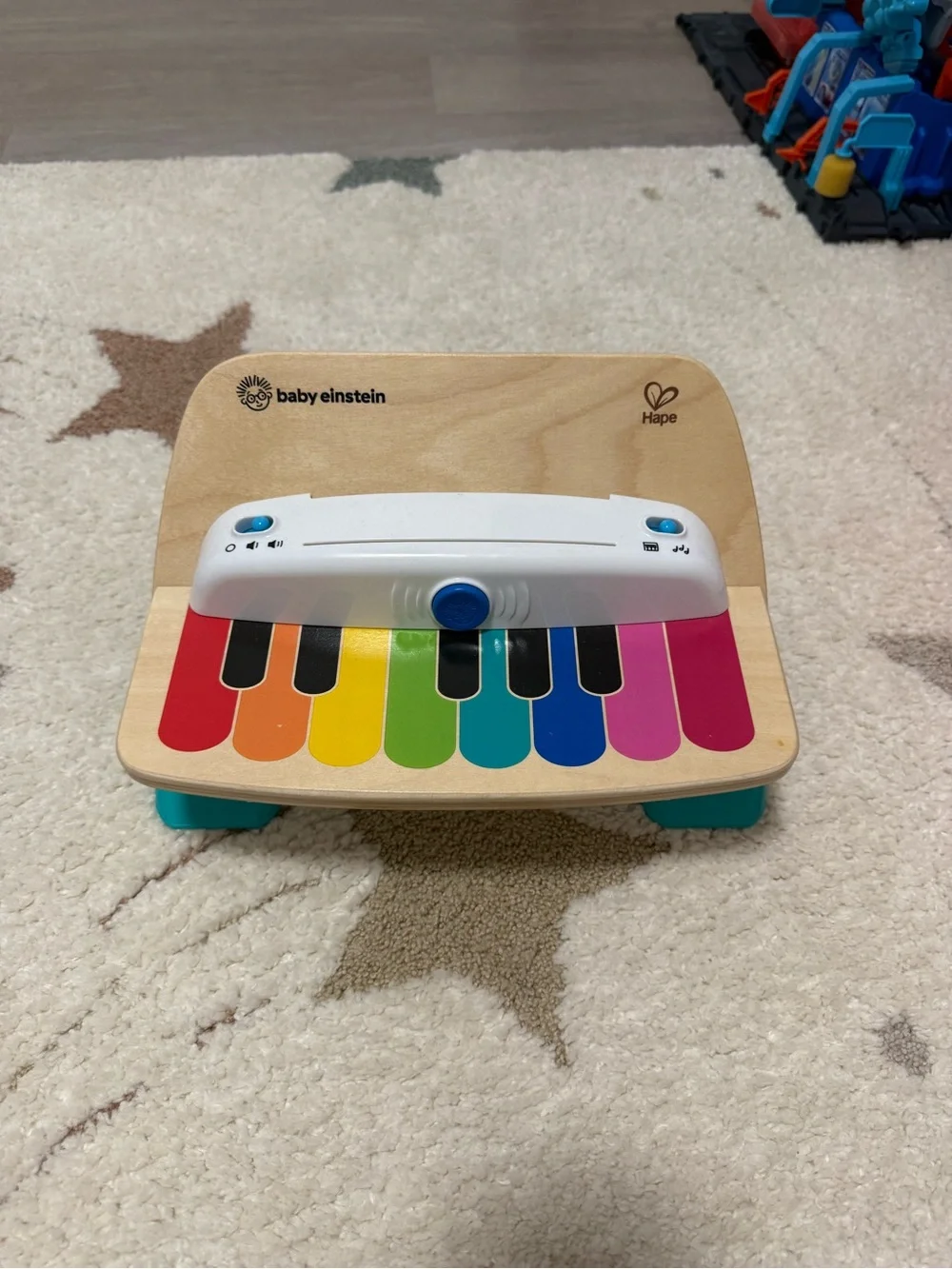 Baby Einstein Hape Rainbow Wooden Piano - Multicolor