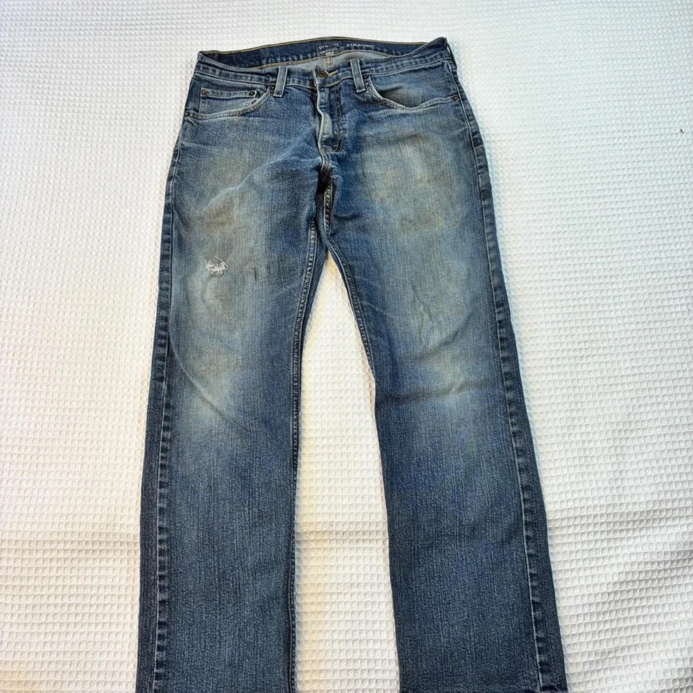 Signature by Levi Strauss Gold Label Mens Straight Leg Jeans Blue W32 L30 94601