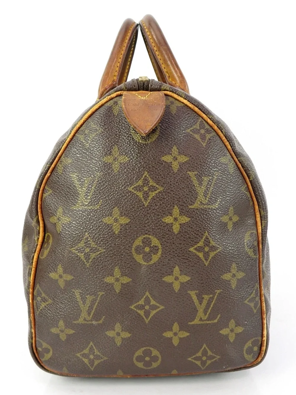 Louis Vuitton Monogram Canvas Satchel in Brown and Tan