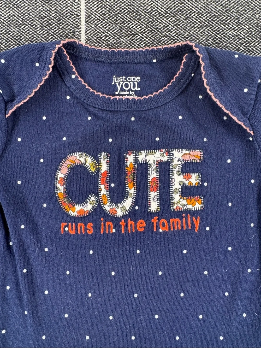 Carters sleeve navy