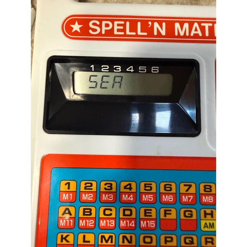 Vintage Radio Shack Spell N Math Electronic Learning Toy 60-1093 Boxed Manual