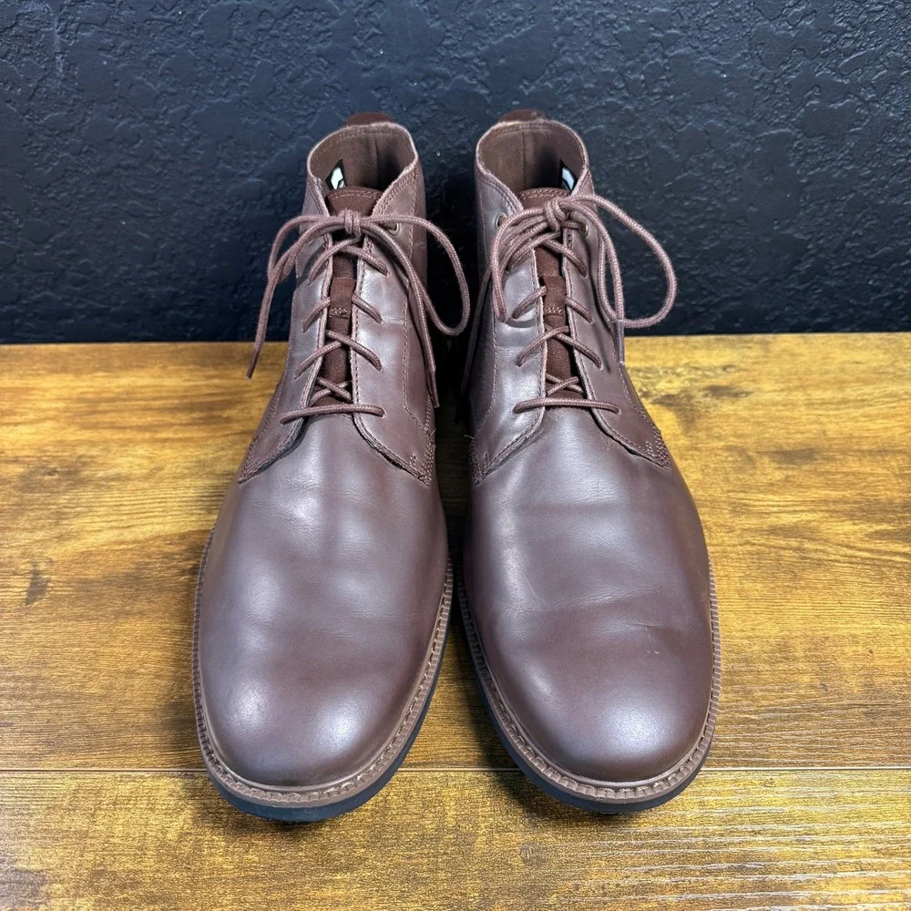 Timberland Lafayette Park A1QDX Brown Leather Chukka Boot Mens Size 13