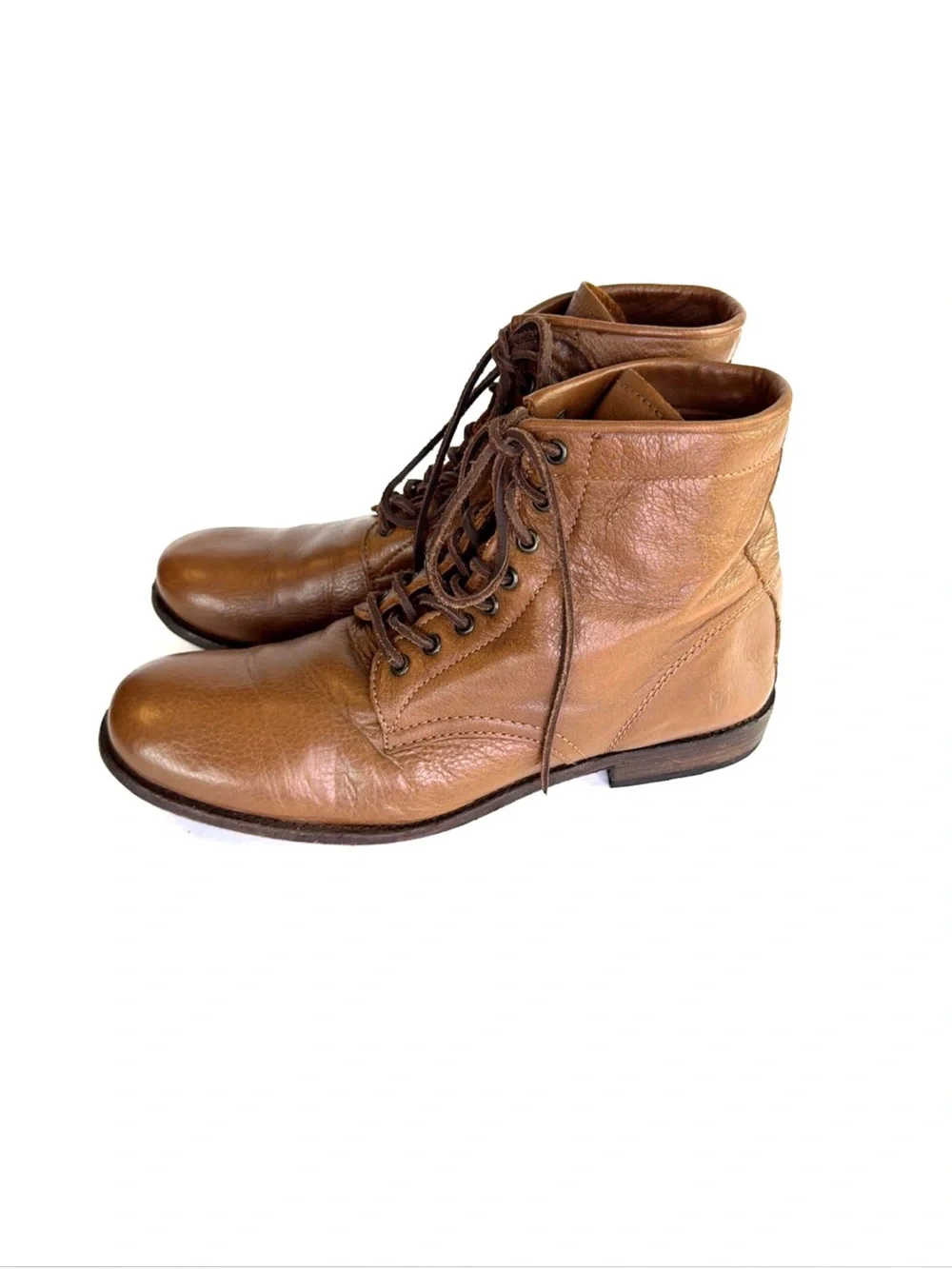 FRYE Tyler Cognac Brown Leather Chukka Boots Men Size 12 D Made in Mexico
