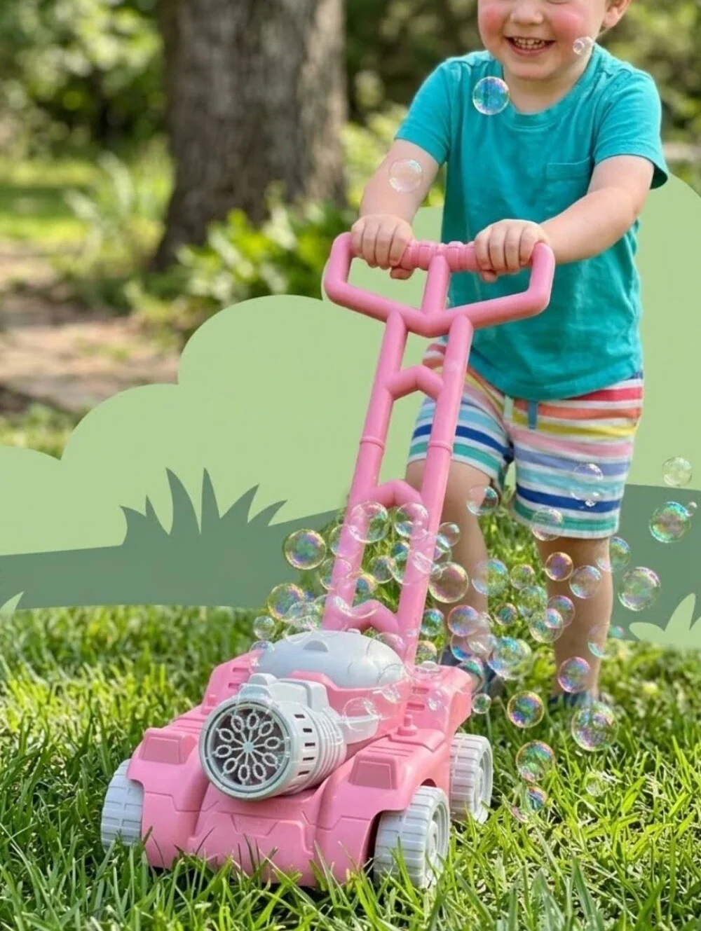 Bubble Lawn Mower Toy