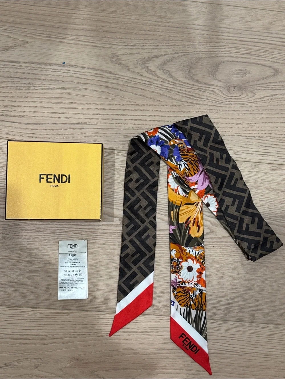 Fendi authentic silk