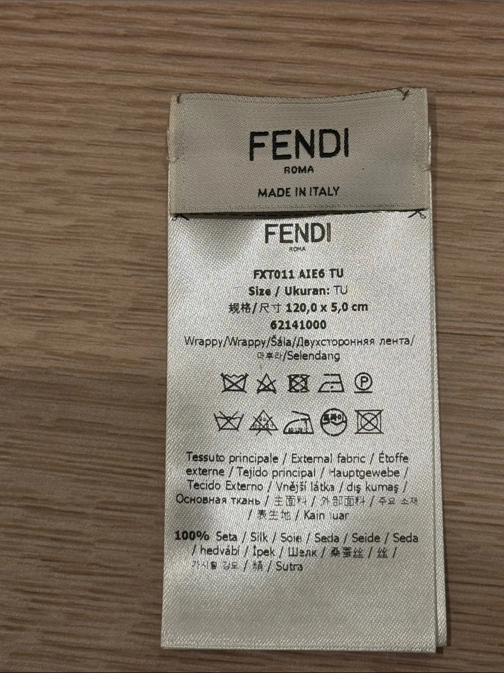 Fendi authentic silk