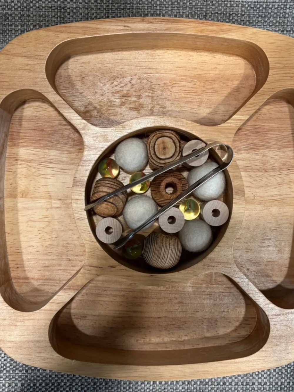 stereognostic object sorting tonging 1:4 extension by idlewild montessori