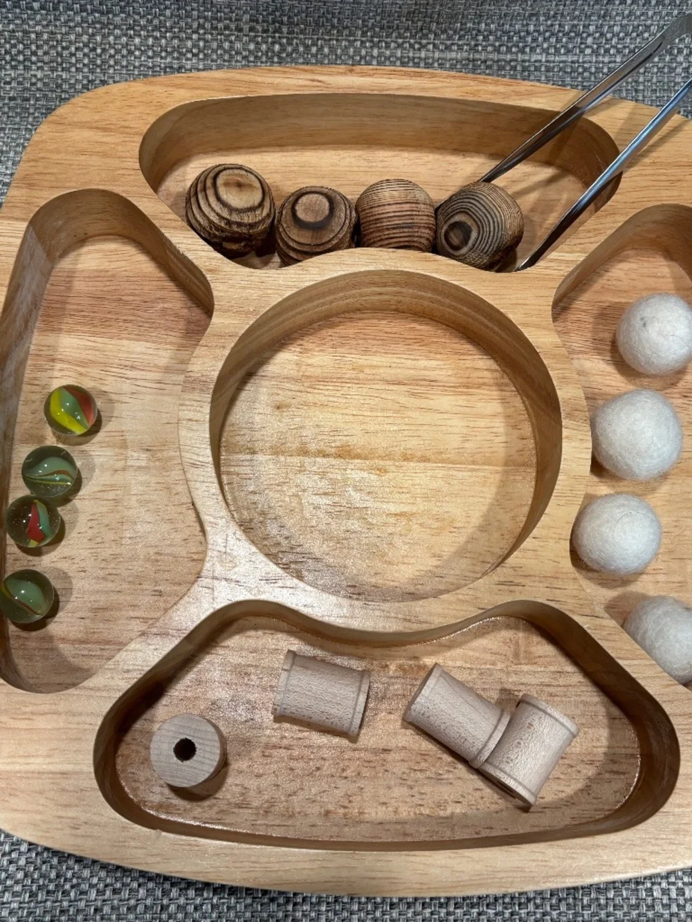stereognostic object sorting tonging 1:4 extension by idlewild montessori