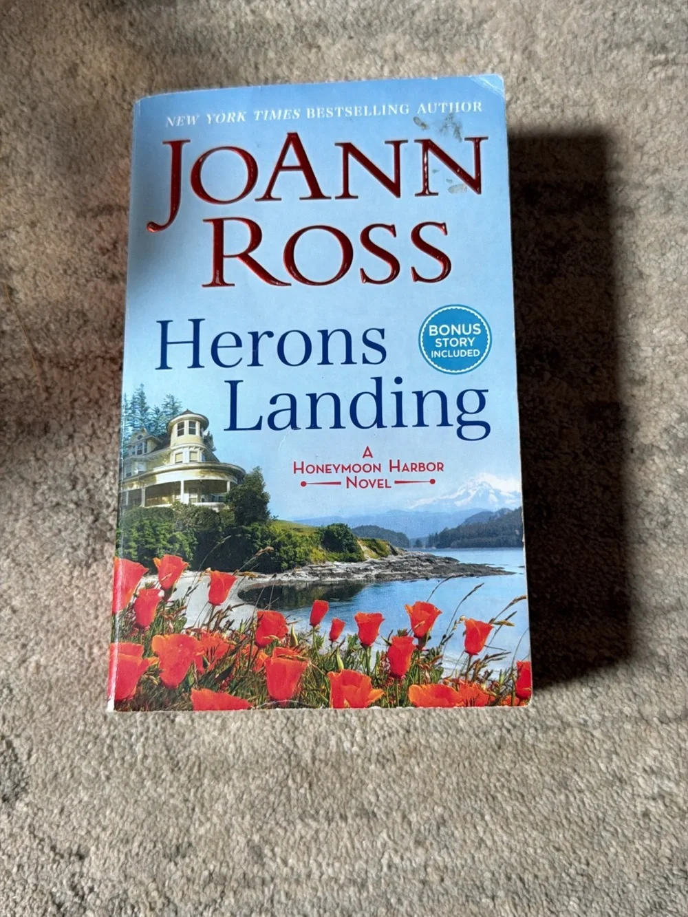 Herons Landing  Joann Ross Coffee Table Book - Blue & Red Cover