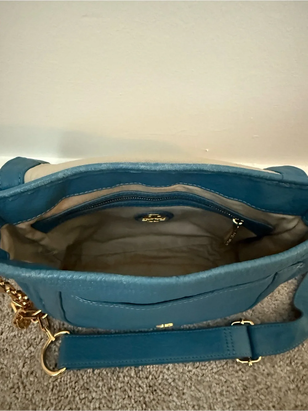 Tory Burch pebbled leather