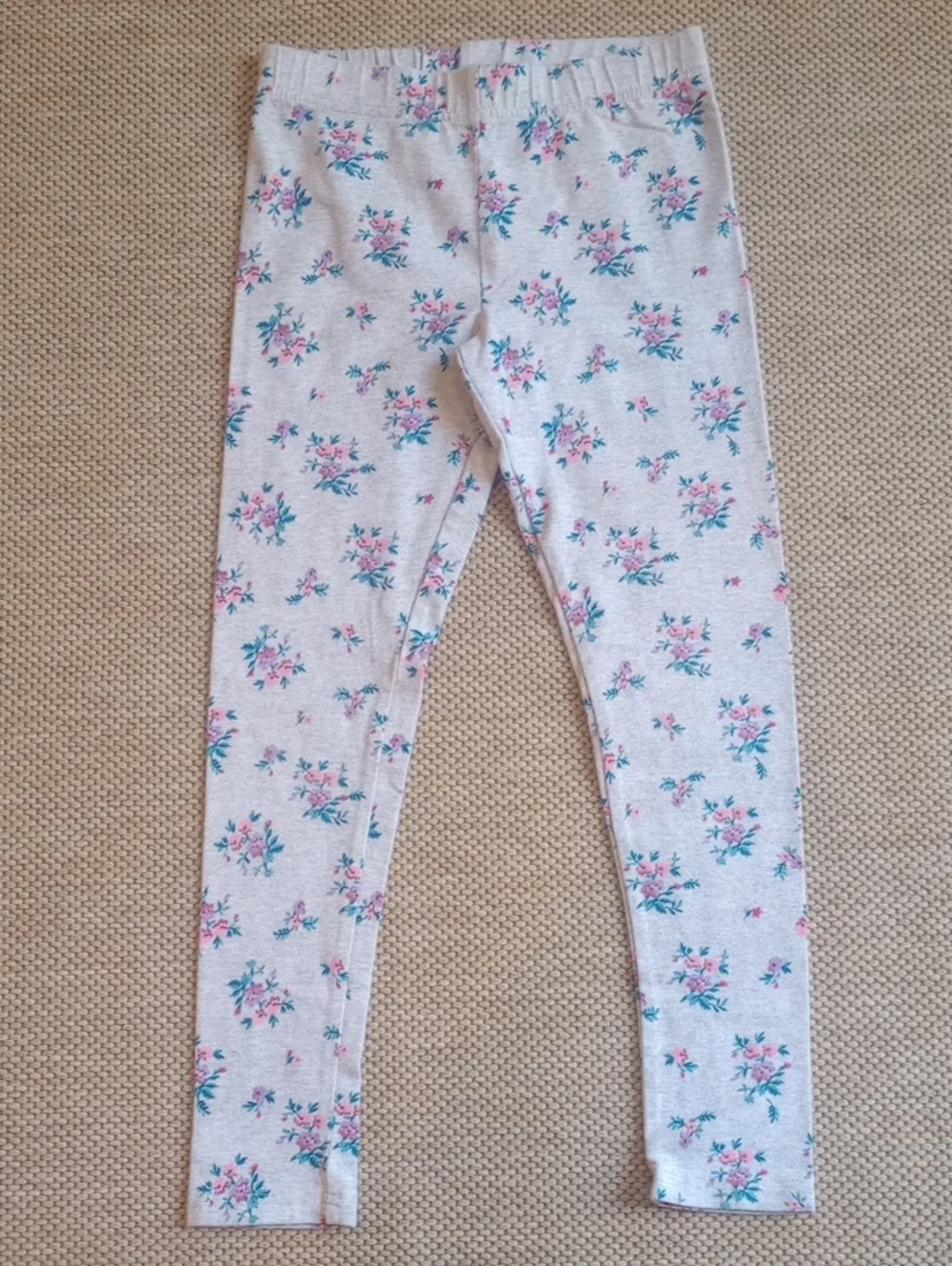 Oshkosh B'gosh Gray Floral Print Leggings