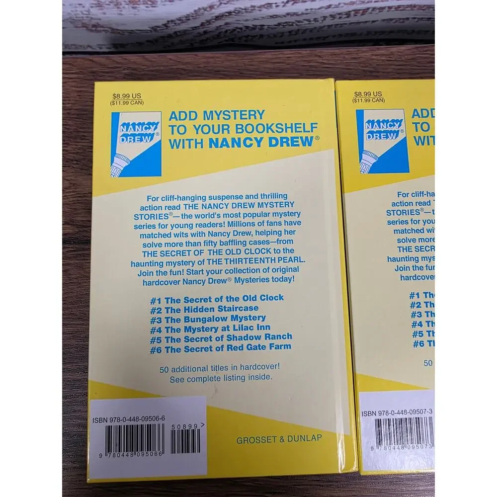 Nancy Drew Digest Paperback Lot #6 #7 Secret of Red Gate Farm Clue in the Diary