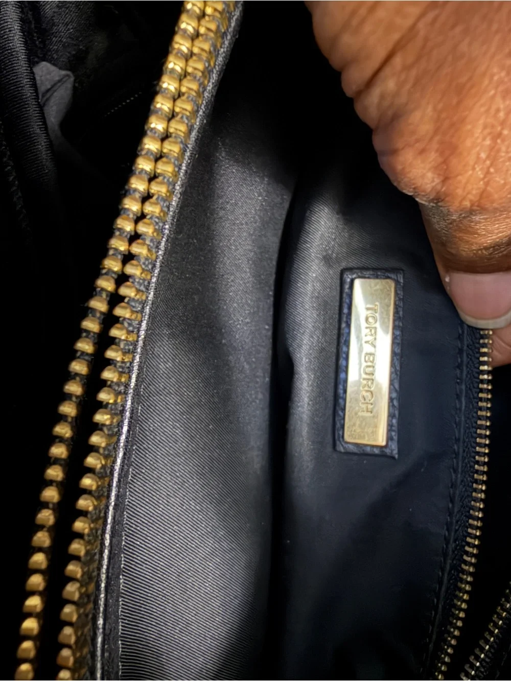 Tory Burch structured pebbled