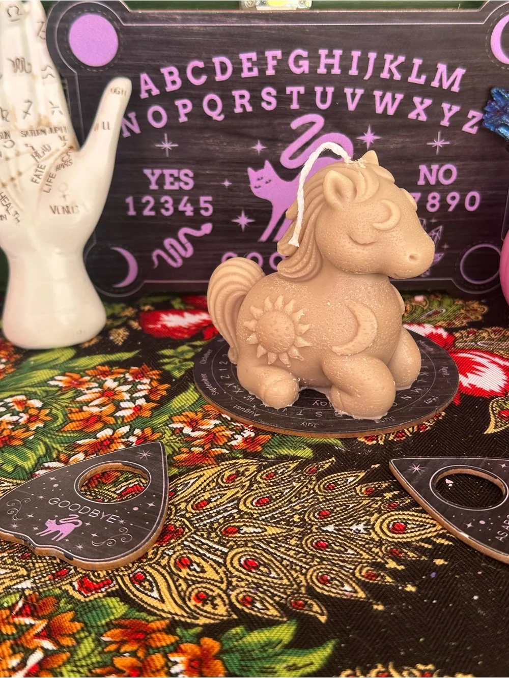 Bronze Celestial Pony Candle