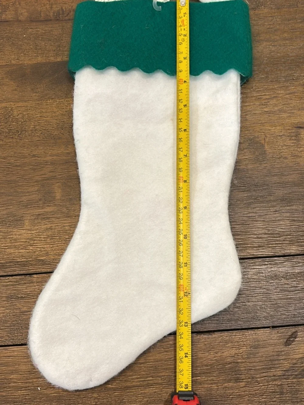 Disney Peter Pan Holiday Stocking - White & Green with Red Accent