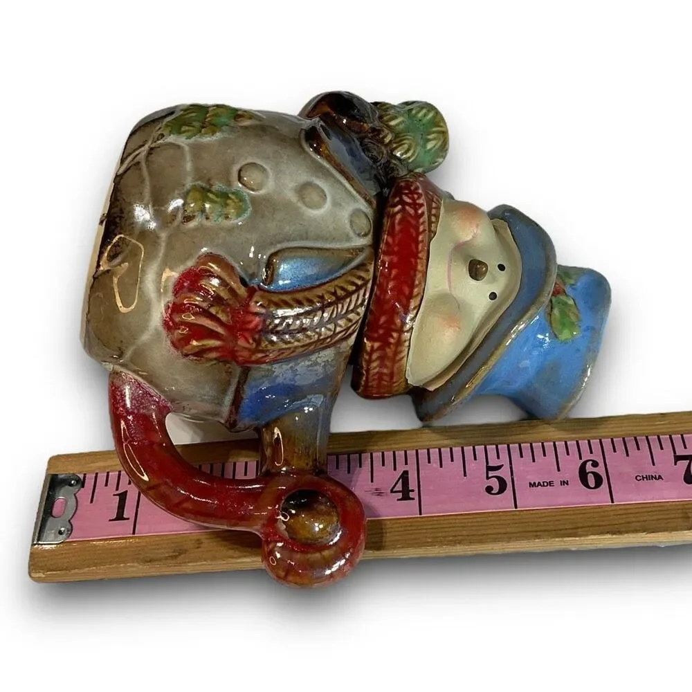 Christmas KIRKLAND’S Potter’s Garden Snowman Salt & Pepper Creamer & Sugar Set