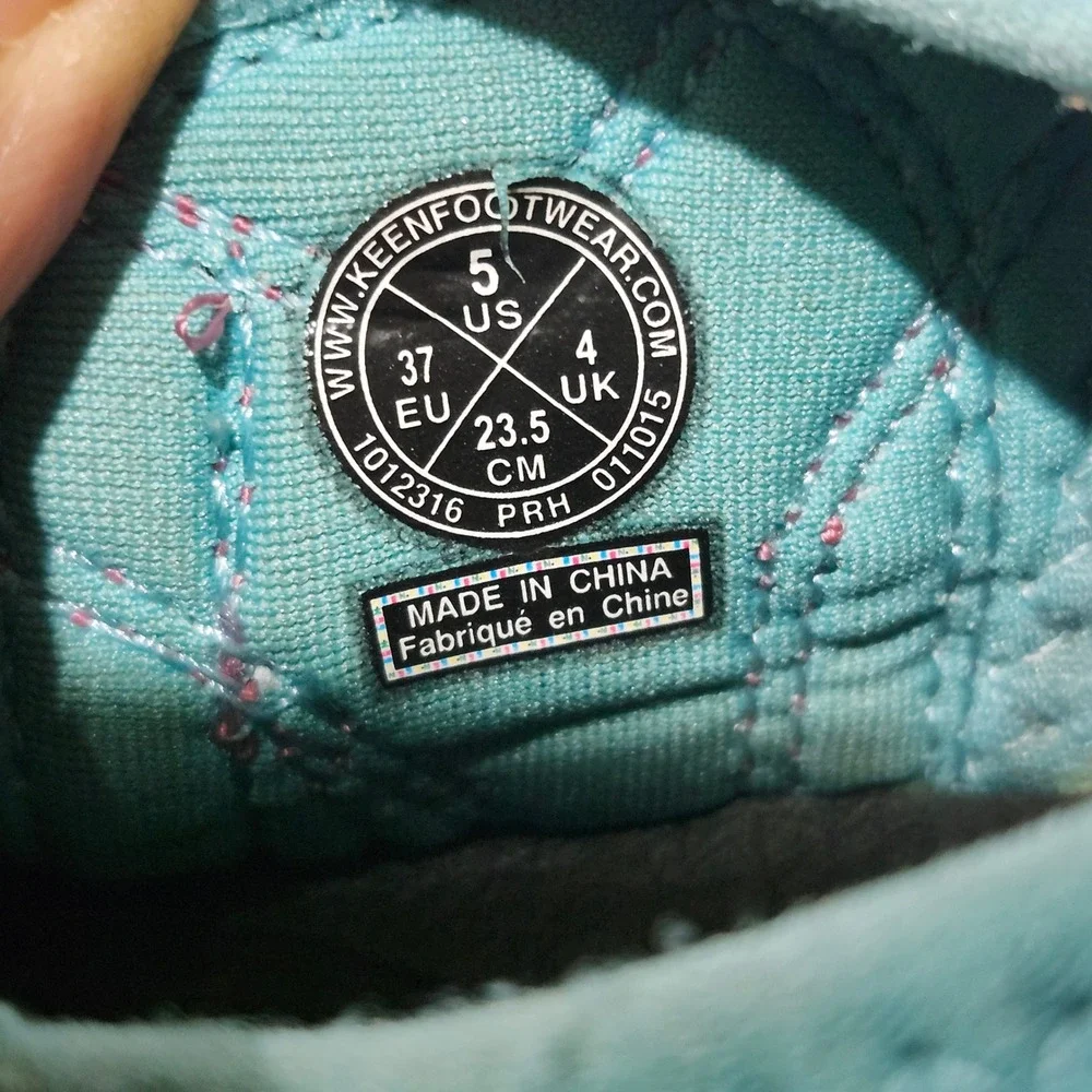 Keen Newport H2 Kids Sandals Navy Teal Pink Waterproof Hiking Shoes Size 5 US