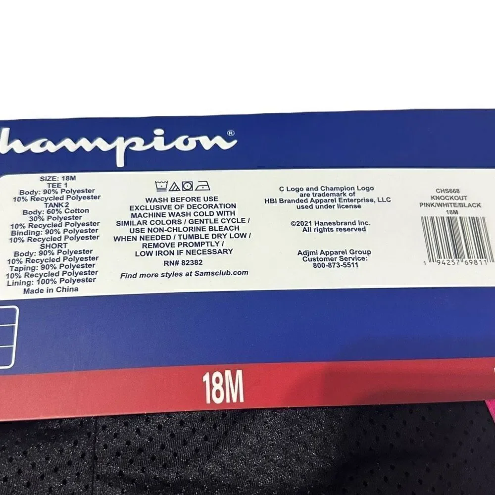 Champion toddler girls