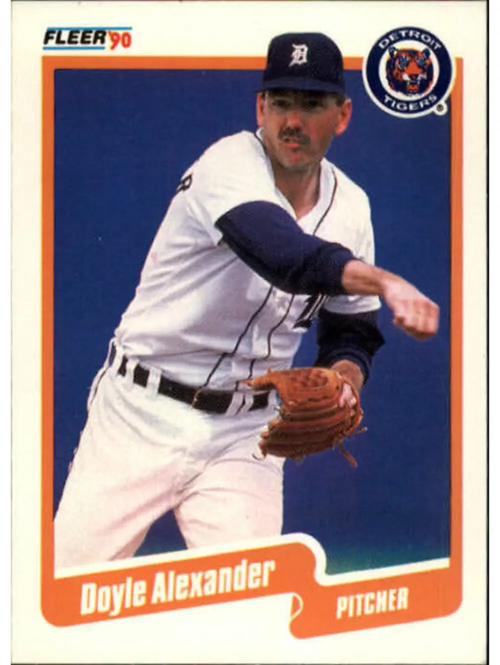 1990 Doyle Alexander Fleer Baseball Card #599