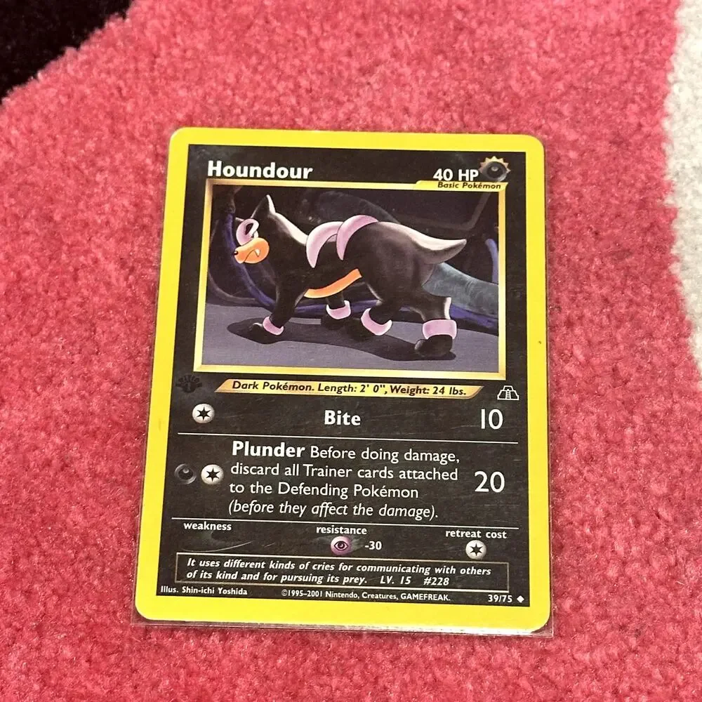 Houndour #39 – Pokémon Neo Discovery – 1st Edition – As Pictured