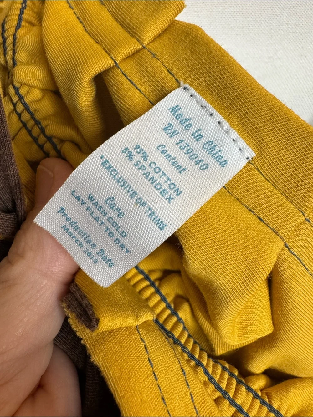 Matilda Jane yellow spandex 37%