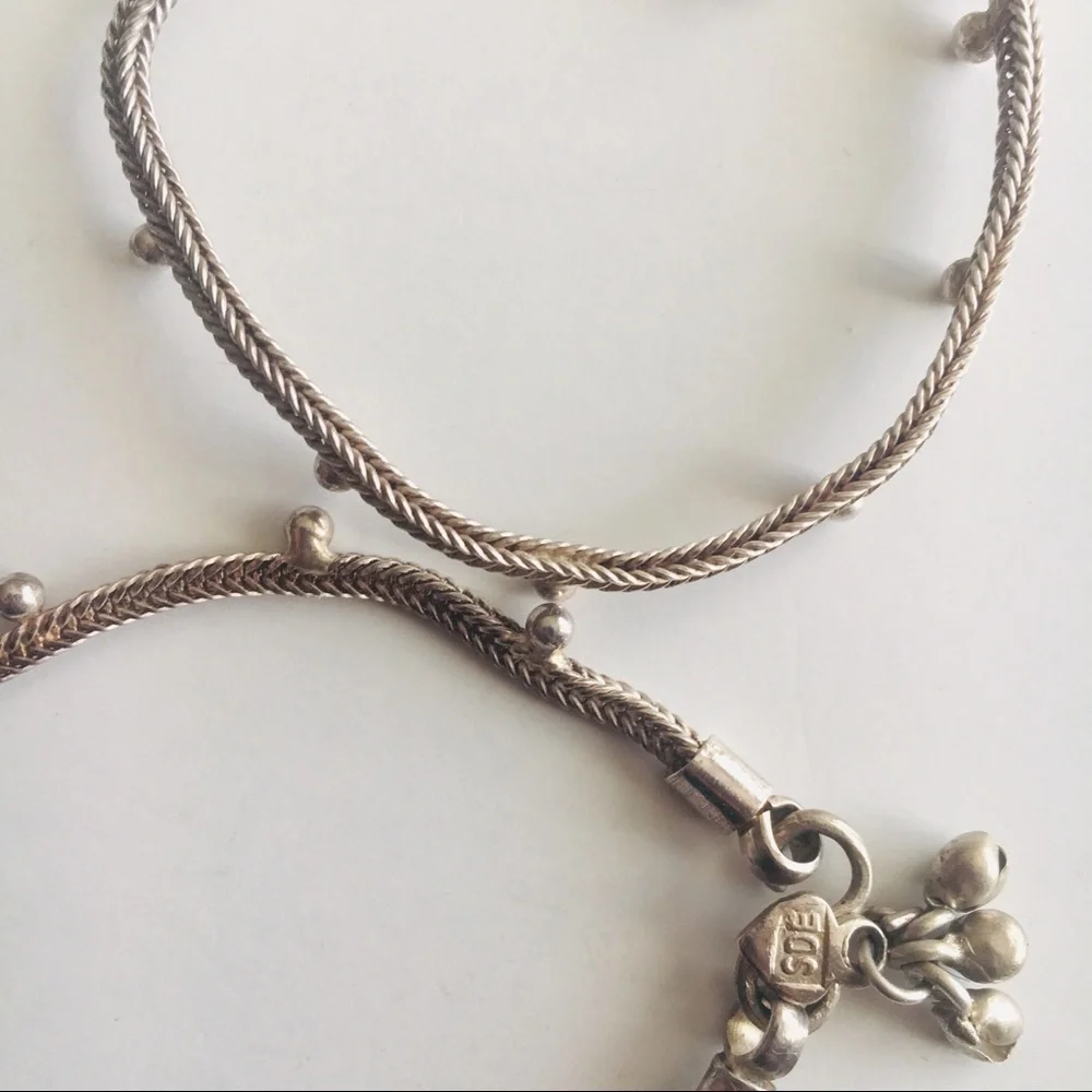 Indian Genuine Silver Anklets/Payal