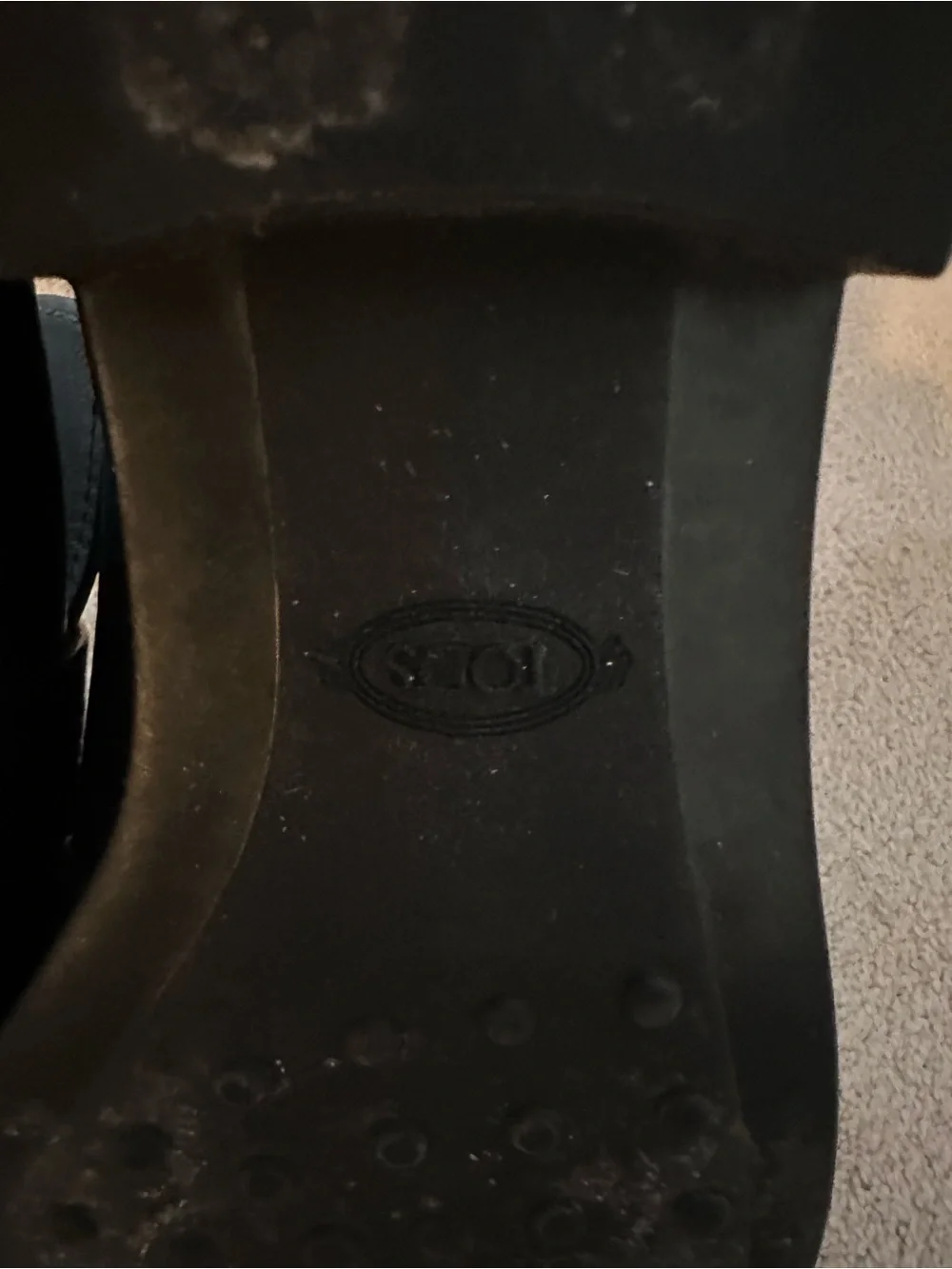Tods polished black