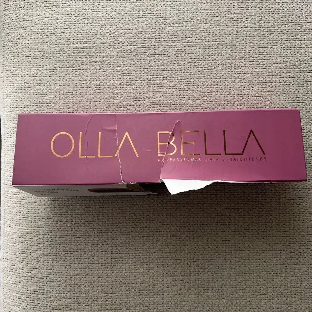 NEW OLLA BELLA Hair Straightener Purple