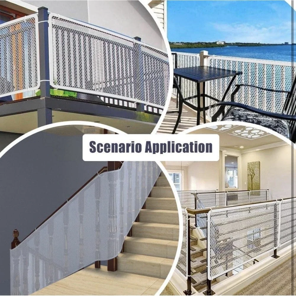 Banister Guard Balcony Netting Stairs Railing Stairs Nylon Net‎ 10 ft L x 2.6