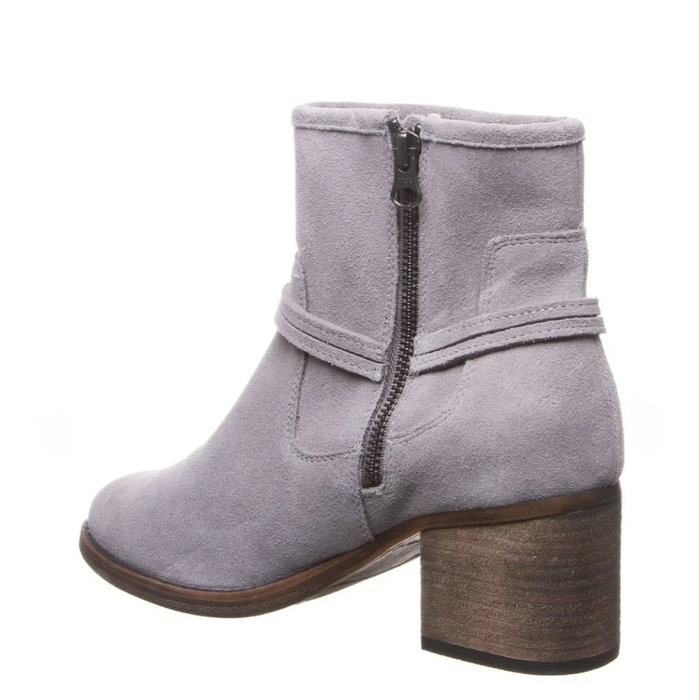 BEARPAW Mica Winter Ankle Boot Booties Gray Fog
