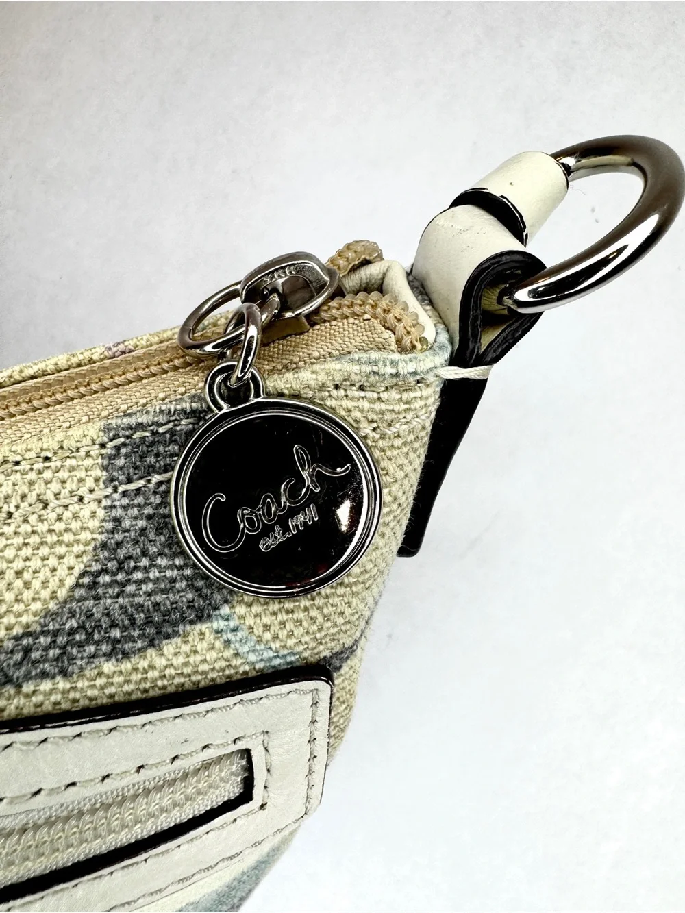 Coach Multicolor Signature Scribble Canvas Swingpack Shoulder Bag
