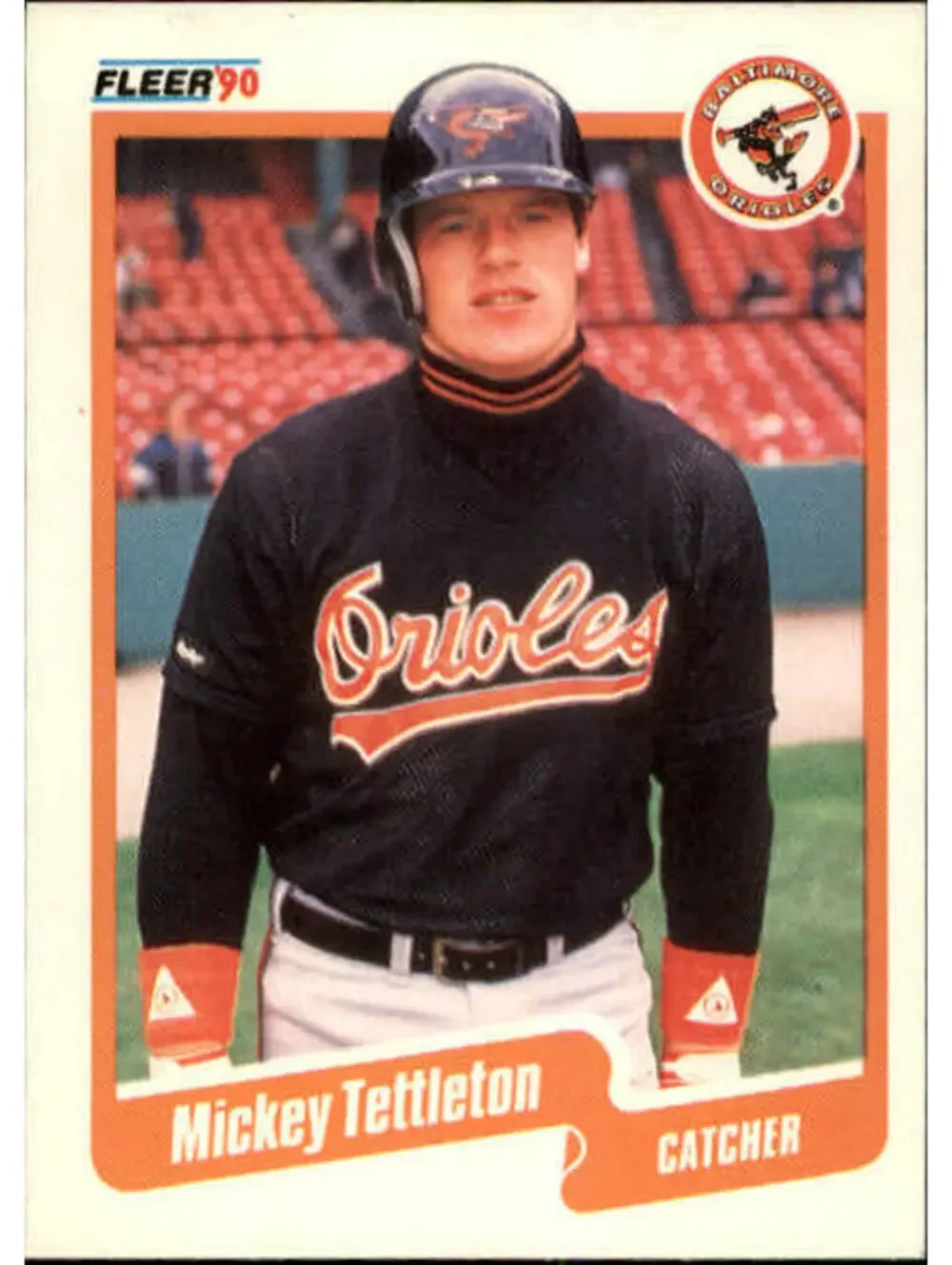 1990 Mickey Tettleton Fleer Baseball Card #190