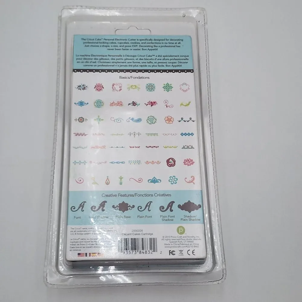 Cricut cake cartridge