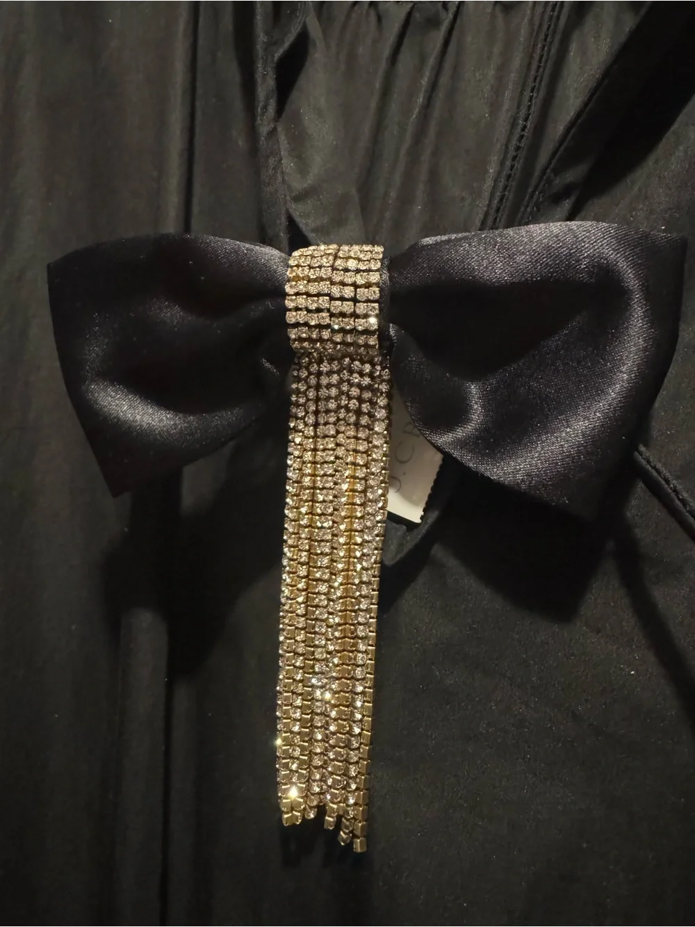 NWT J.Crew satin and rhinestone hair bow (Item CE505)